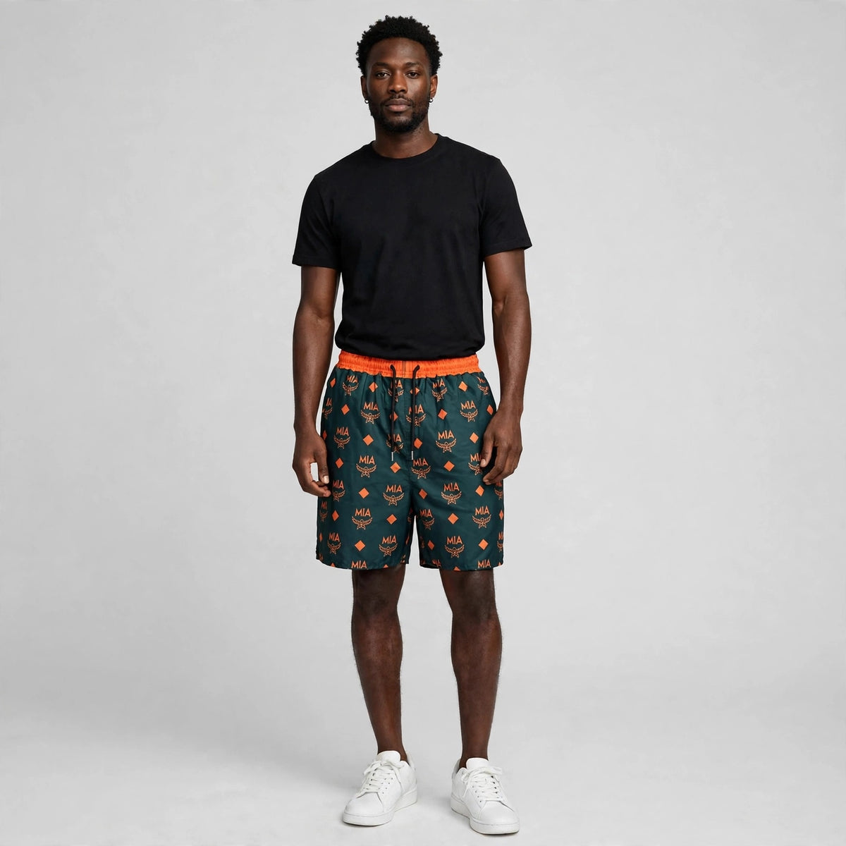 d3mb0y5 | MIA LUXE Monogram Shorts - on model