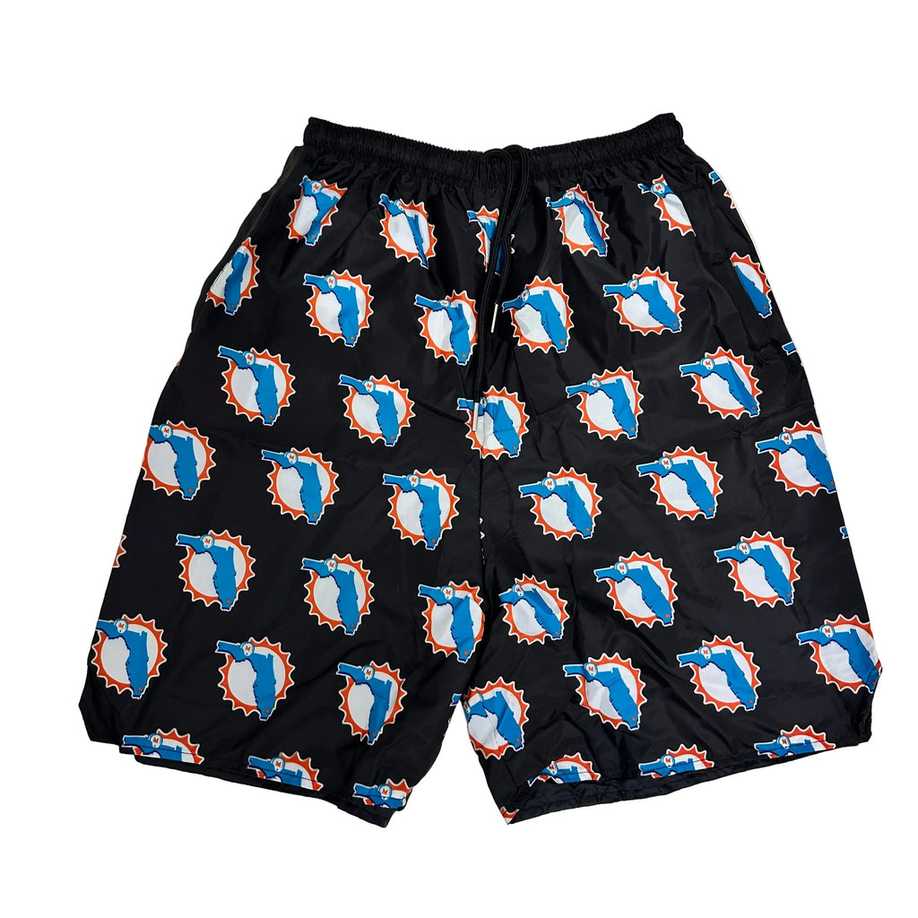 PHINS' STATE:Black Tide Windbreaker Board Shorts