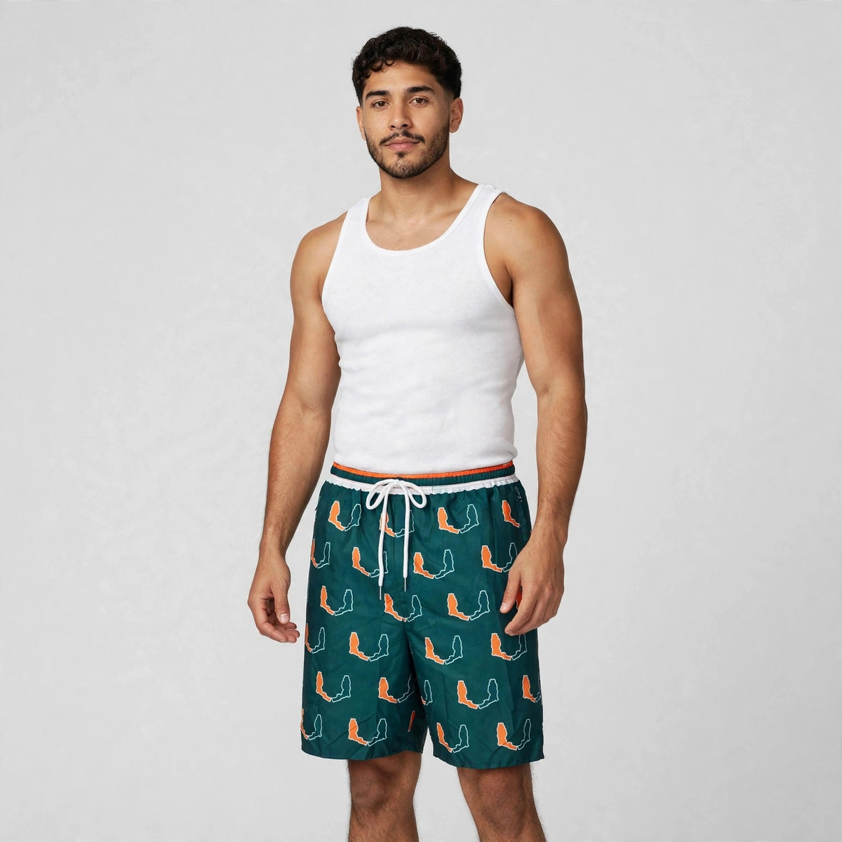 State of The U Windbreaker Board Shorts - Green