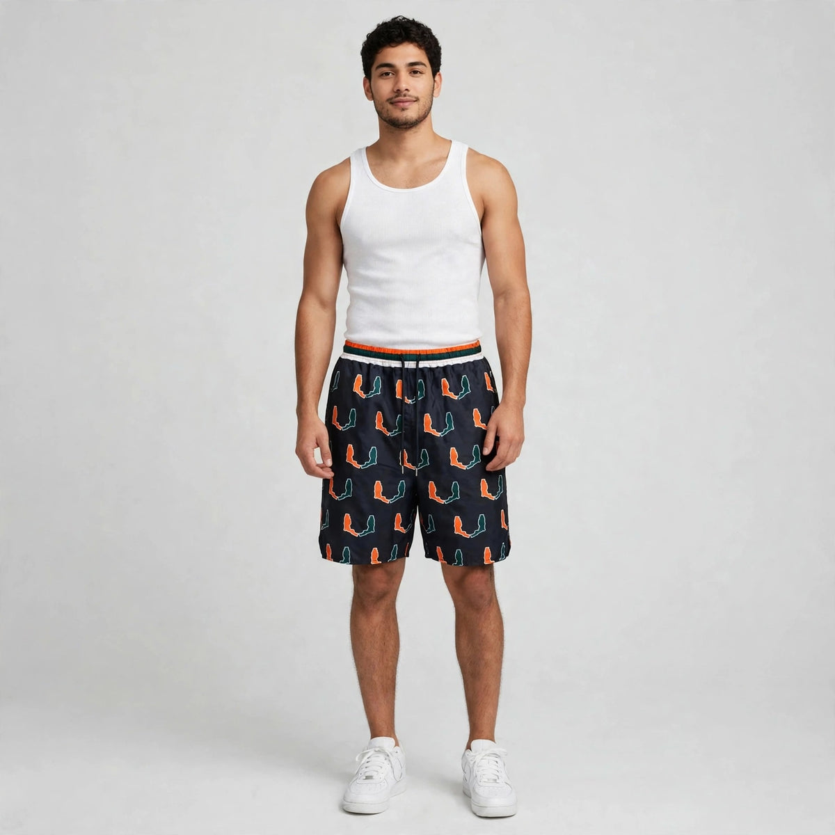 State of The U Windbreaker Board Shorts - Black